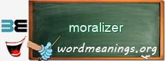 WordMeaning blackboard for moralizer